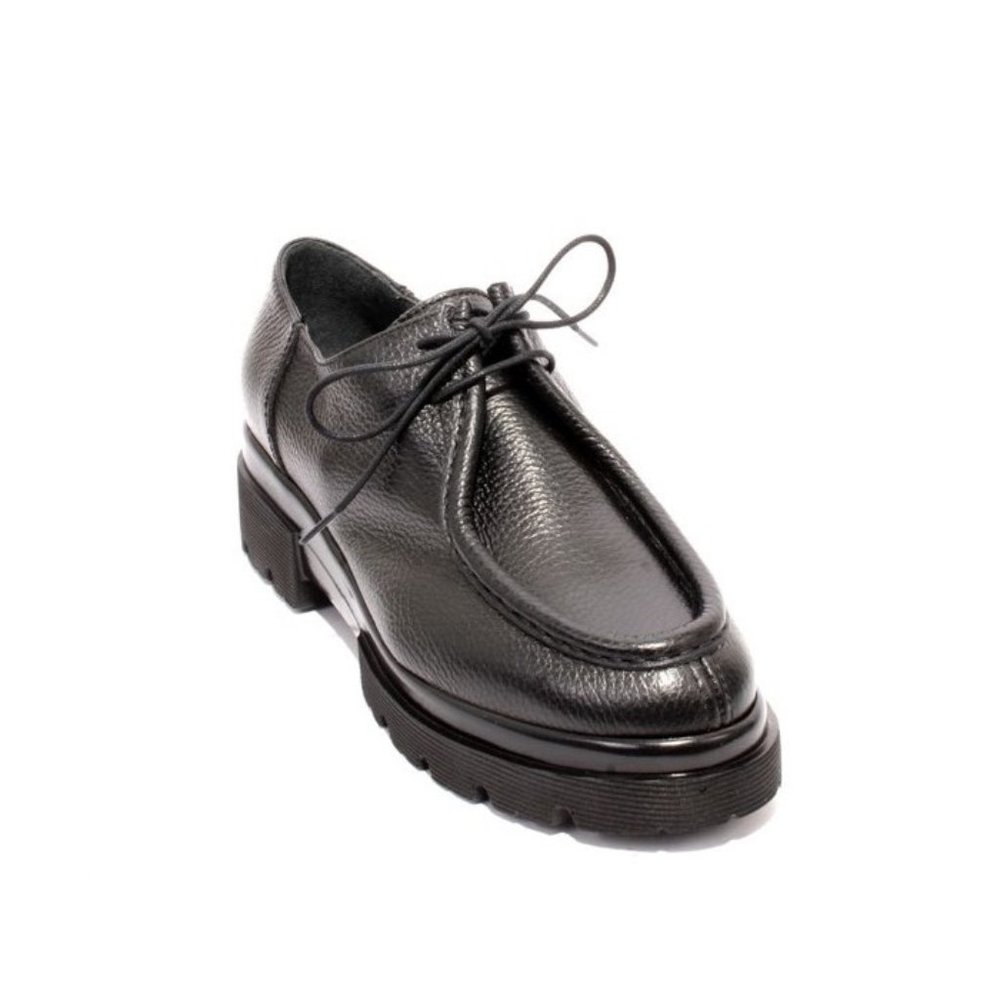 Vernissage 22791 Black Leather Platform Comfort Loafers